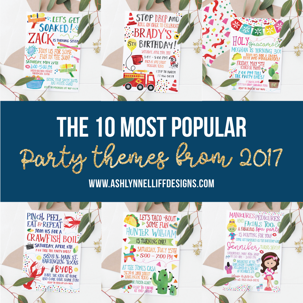 The most popular Party themes from 2017