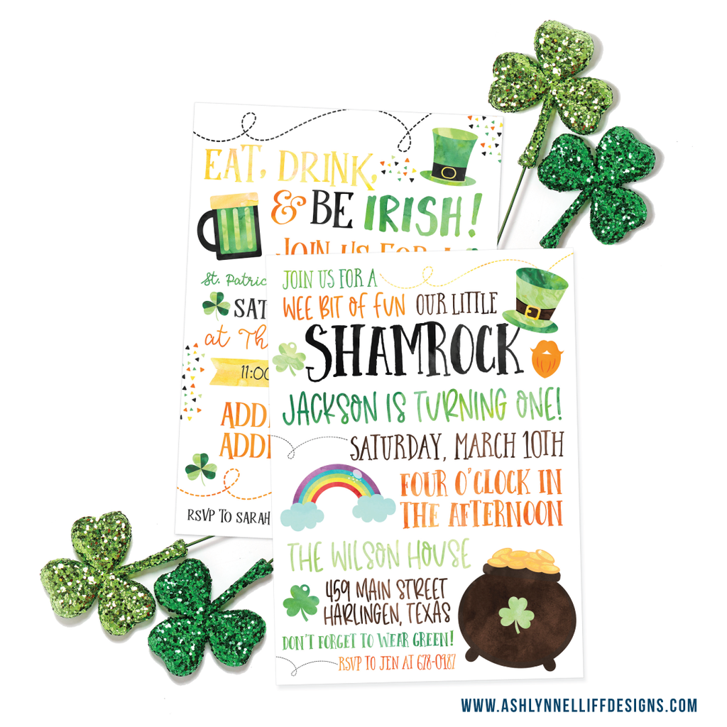 St. Patrick’s Day Party Invitation & Party Ideas