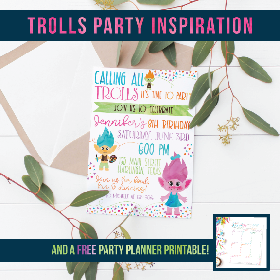 Party Inspiration: Trolls themed Birthday Party for your kids!